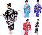 NEW Vintage Traditional Yukata Japanese Kimono Costume Party Dress 