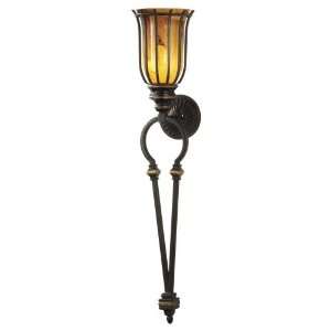 Murray Feiss WB1540ES, Adler Torchiere Glass Wall Sconce Lighting, 1 