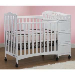  Portable Convertible Crib N Bed with Storage Station Unit 