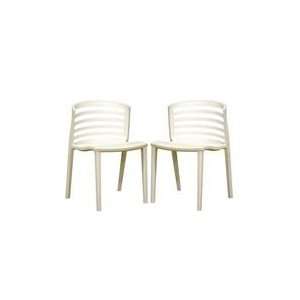  White Plastic Strap Back Accent Chair by Wholesale 