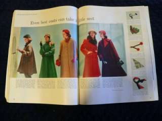 Vintage OCT 1951 Seventeen Magazine Ads Fashions Movie Hats Party 