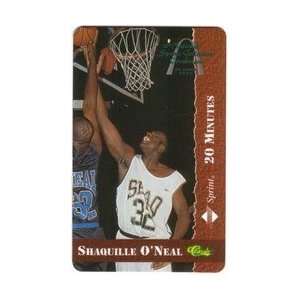  Collectible Phone Card 20m Shaquille ONeal Basketball 