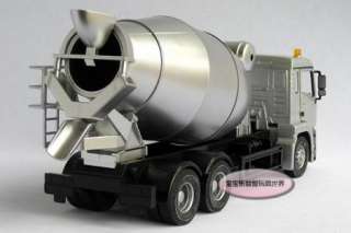 New 132 Man Concrete Mixer Alloy Diecast Model Car With Box Silver 