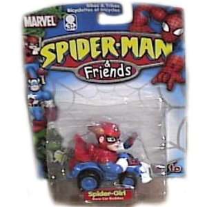  Spider Man & Friends Spider Girl Race Car Buddies Toys 