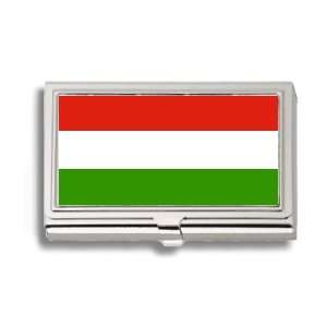   Hungarian Flag Business Card Holder Metal Case