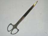 Vintage S.Salm Germany Scissors and Letter Opener with Leather Sheath 