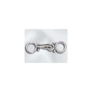    22mm Hook & Eye Clasp, Bali style Silver Arts, Crafts & Sewing
