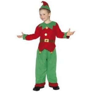  New Childrens Elf Christmas Fancy Dress Costume Size L 