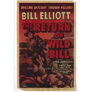  The Return of Wild Bill (1940) 27 x 40 Movie Poster Style 