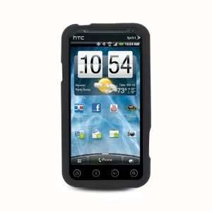 Solid Black Silicone Skin Gel Cover Case For HTC EVO 3D 