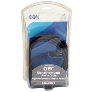  Cox 6 Foot Digital Fiber Optic Audio Cable Case Pack 12 