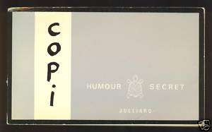 COPI HUMOUR SECRET [Secret Humor #6] COMIC ART FRENCH  