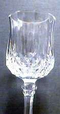 Longchamp Cordial Stem Cristal d Arques Cut Glass  
