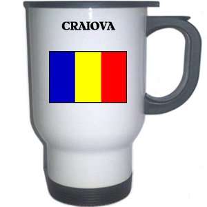  Romania   CRAIOVA White Stainless Steel Mug Everything 