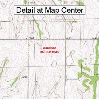   Quadrangle Map   Woodbine, Iowa (Folded/Waterproof)