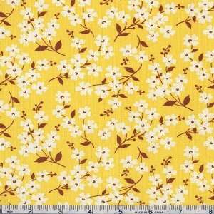  45 Wide Come Quilt With Me Sarah Yellow Fabric By The 