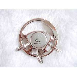   Metal Steering Wheel Shape Keyhain with Mercedes Benz LOGO Automotive