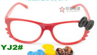   Bow Bowknot Women Girl Kawaii Glasses Frame Costume nerd nerdy  