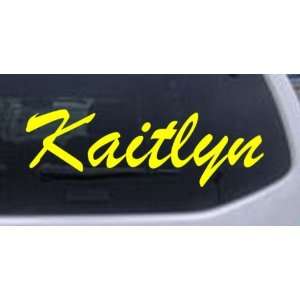  Kaitlyn Car Window Wall Laptop Decal Sticker    Yellow 