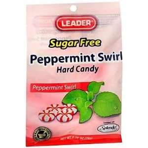 Leader Hard Candy Sugar Free 2.75oz Peppermint Swirl