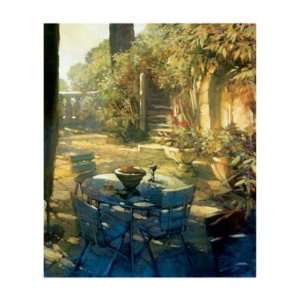   Philip Craig   Sunlit Terrace, Crillon Le Brave Canvas