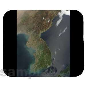  Korea Satellite Map Mouse Pad 