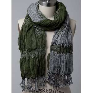  Reversible And Crinkle Scarf GREEN
