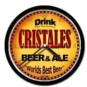  CRISTALES beer and ale cerveza wall clock 