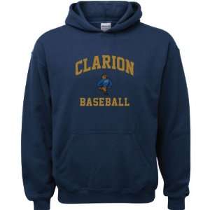  Clarion Golden Eagles Navy Youth Baseball Arch Hooded 