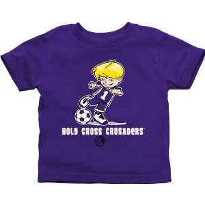  Holy Cross Crusaders Toddler Boys Soccer T Shirt   Purple 