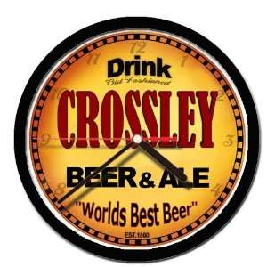  CROSSLEY beer and ale cerveza wall clock 