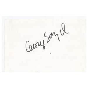  GEORGE SEGAL Signed Index Card In Person 