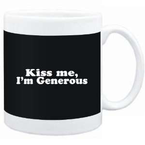  Mug Black  Kiss me, Im generous  Adjetives Sports 