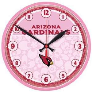  NFL Arizona Cardinals Clock   Pink Style
