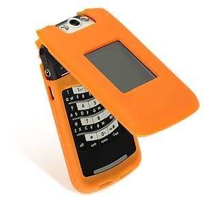  Blackberry PearlFlip 8220 Orange Silicone Case Cover 