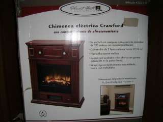 PLEASANT HEARTH CRAWFORD ELECTRIC FIREPLACE 218 181 64  