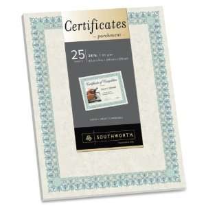  Southworth CT3 Parchment Certificates with CD,8.5 x 11 
