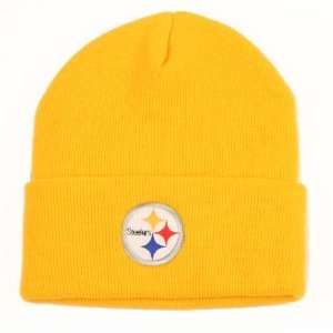  Pittsburgh Steelers Cuffed Embroidered Logo Winter Knit 