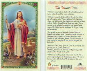 The Niceen Creed Holy Card We Believe In One God HC82 Catholic Prayer 