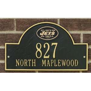  New York Jets Black & Gold Personalized Address Plaque 