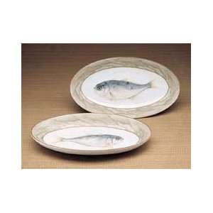 Water Dance Oval Serving Dish (Left) 