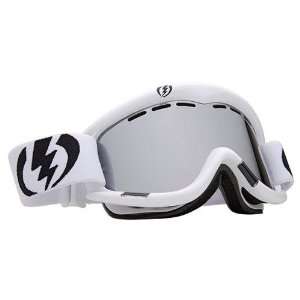  Electric EG1 Snowboard Goggles Gloss White w/Bronze/Silver lens 