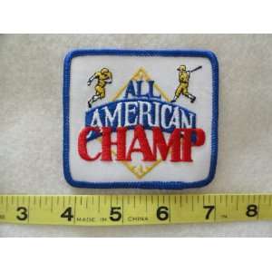  All American Champ Patch 
