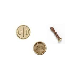  Custom Wax Seal  2 Initial Couples Logo 1 with border 