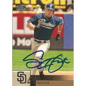  Scott Hairston Signed San Diego Padres 2009 UD Card 