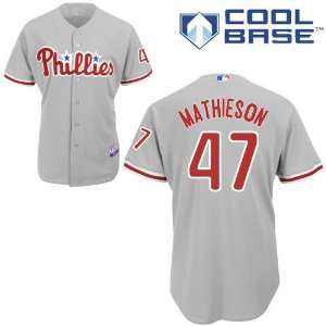  Scott Mathieson Philadelphia Phillies Authentic Road Cool Base 