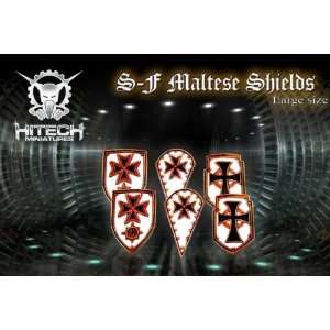  HiTech Miniatures SciFi Maltese Shields (6) Toys & Games