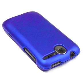 Blue HTC Desire G7 Hard Plastic Case Cover Pouch  
