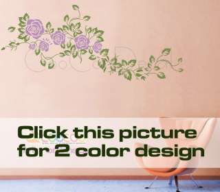 Wall Decor Decal Sticker Removable large rose flower 5  