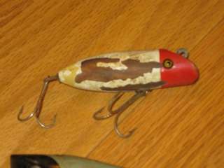 Vintage Wooden Lead Lures Paw Paw Rapala C.C.B Co  